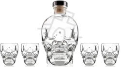 Crystal Head Vodka DD. [0, 7L|40%] + 4 shot pohár