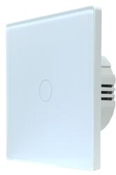 SmartWise T61 UNI Zigbee 3.0 + RF, univerzális bekötésű, 1 áramkörös okos érintõkapcsoló, fehér üveg elõlappal (SMW-BUN-T61-ZBRF-W)