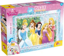 Lisciani Disney Hercegnők 2 az 1-ben 108db-os puzzle és színező 50x35cm - Lisciani (47963) - jatekshop