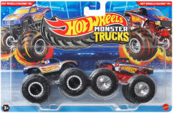 Mattel Hot Wheels Monster Trucks: Hot Wheels Racing #1 vs Hot Wheels Racing #4 monster kisautó 2db-os csoma (FYJ64/JCC83)