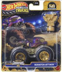 Mattel Hot Wheels Monster Trucks: Scratch Attack bajnok monster kisautó serleggel 1/64 - Mattel (JDV96/JDW04) - jatekshop