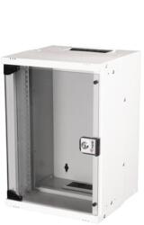 EQUIP Fali Rackszekrény - EWM-09-3030-B (10", 9U, 300x300mm, lapra szerelt, szürke) (EWM-09-3030-G) - pixel