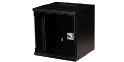 EQUIP Fali Rackszekrény - EWM-06-3030-B (10", 6U, 300x300mm, lapra szerelt, fekete) (EWM-06-3030-B) - pixel
