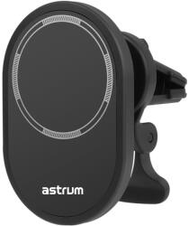Astrum CW510 mágneses autós tartó vezeték nélküli töltéssel szellőzőre, fekete