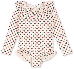 Konges Sløjd egyrészes gyerek fürdőruha MANUCA LS SWIMSUIT GRS bézs, KS102514 - bézs 122-128