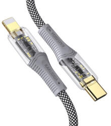 Kakusiga Ksc-809 Yincai Usb Type-c / Lightning Kábel Pd 20w 1 Méter Fekete