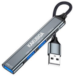 Kakusiga Ksc-1416 Guozhi 4 In 1 Usb A / Usb A / Type-c Usb Hub Fekete