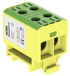 MOREK OTL35-2 Fővezetéki sorkapocs, 2xAl/Cu, 2, 5-35mm2, 1500V, zöld/sárga (MAA2035Y10) (MAA2035Y10)