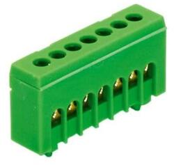 MOREK PEN PE7H zöld, 7x16mm2, IP20, föld sín (MAD1007G15) (MAD1007G15)