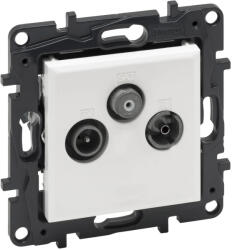 Legrand Niloé Step 863179B TV-R-SAT végzáró aljzat (10 dB), fehér (Legrand 863179B) (863179B)