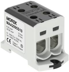 MOREK OTL95-2 Fővezetéki sorkapocs, 2xAl/Cu 6-95 mm2, 1500V, fekete (MAA2095S10) (MAA2095S10)