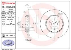 BREMBO Disc frana BREMBO 08. C983.23 (08.C983.23)