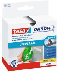 tesa Tépőzár, öntapadó, 20 mm x 2, 5 m, TESA "On&Off", fehér (55225-00002-01) - mystock