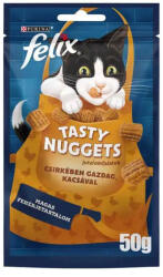 Purina FELIX Tasty Nuggets macska jutalomfalat - csirke & kacsa 50g