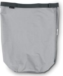 Brabantia Laundry Bin Bag tépőzáras szennyesgyűjtő csere zsák, henger formájú 60L kapacitású Laundry Bin szennyestartókhoz, mosógépben mosható, szürke - 102363 (102363)