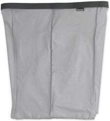 Brabantia Bo Laundry Bin Bag tépőzáras szennyesgyűjtő csere zsák, Bo formájú 2x45L kapacitású Bo Laundry Bin szennyestartókhoz, mosógépben mosható, szürke - 200724 (200724)
