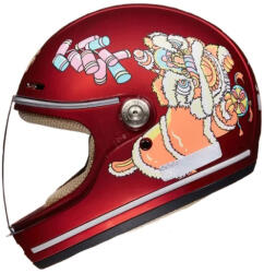  Gyerek sisak elektromos rollerhez és kerékpárhoz (46-52 cm) (Red), Red