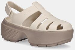 Crocs szandál Stomp Fisherman Sandal bézs, női, platformos, 209938-0LL - bézs Női 39/40