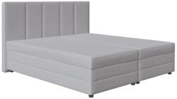 LAMIVEX Kárpitozott ágy rugós matraccal és tárolóhellyel ISABEL 160x200 világos szürke LM0005 (LM0005)