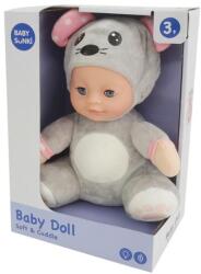  Zenélő, világító altató egér baba, 25 cm - jatek21