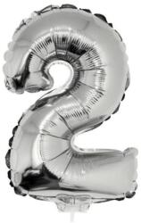 Funny Fashion Számos lufi - 2, ezüst, 42 cm
