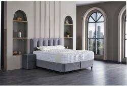 ABC Bedding Lumos okos kárpitozott ágyneműtartós ágy - LED világítás, USB és USB-C csatlakozó, tört fehér 180x200