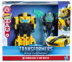 Hasbro Transformers Earthspark Cyber-combiner Űrdongó és Mo Malto
