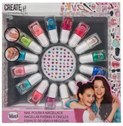 Canenco Create it! Sellő körömlakk 16 szín+matricák