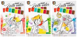 Grafix Fess vízzel, 8 lap, A4 méret, ecsettel, 3 féle