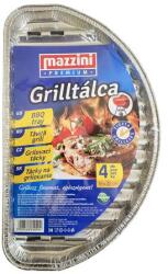 MAZZINI Grilltálca, 19x32 cm, félkör alakú, 4 db, MAZZINI Premium (101431)