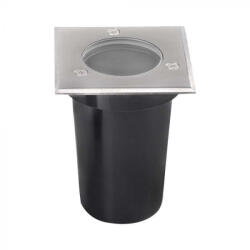 V-TAC MINI TALAJLÁMPA GU10 FOGLALATTAL - Négyzet ALAKÚ IP67 - 10375 - b-led