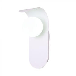 V-TAC Design fali lámpa 1xG9 fehér - opál búrával - 23408 (23408)