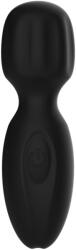 Passion Labs Vibrator Mini Wand Thrill, 10 Moduri Vibratii, Silicon Lichid, USB, Negru, 11 cm, Passion Labs Vibrator