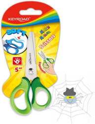 Keyroad Olló 13 cm tompa fejű Keyroad Soft Grip vegyes színek - spidershop