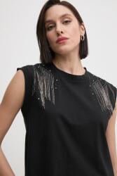 Pepe Jeans top LYDIA női, fekete, PL505995 - fekete M