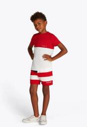 Tommy Hilfiger gyerek pamut póló piros, sima, KB0KB09617 - piros 128