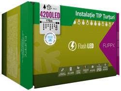 https: // Instalatie Craciun Profesionala de Exterior IP65, 175 m, 4200 Led-uri Mari , Franjuri, Alb rece, Flash, Alimentator, Interconectabila, Fir Negru Cauciucat, 220v, Flippy (teo-107417)