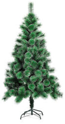 Flippy Brad artificial de Craciun tip pin nins, pentru interior exterior, inaltime 120 cm, Flippy, verde, suport metalic inclus (teo-106766)
