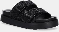 Buffalo papucs Raya Ari Spark fekete, női, platformos, 1602283-BLK - fekete Női 39