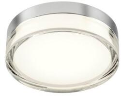 Redo Group Frisbi króm-fehér vízvédett fürdőszobai LED mennyezeti lámpa (RED-01-3725) LED 1 izzós IP44