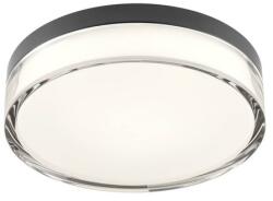 Redo Group Frisbi fekete-fehér vízvédett fürdőszobai LED mennyezeti lámpa (RED-01-3735) LED 1 izzós IP44
