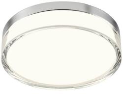 Redo Group Frisbi króm-fehér vízvédett fürdőszobai LED mennyezeti lámpa (RED-01-3727) LED 1 izzós IP44