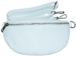 maxmoda Aida olasz női fehér színű bőr övtáska, crossbody 22, 5×14 cm (MM-0779-FH)