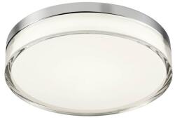 Redo Group Frisbi króm-fehér vízvédett fürdőszobai LED mennyezeti lámpa (RED-01-3728) LED 1 izzós IP44