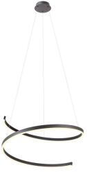 Redo Group Scroll fekete LED függesztett lámpa (RED-01-4018) LED 1 izzós IP20