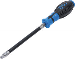 BGS technic Mâner rotativ cu tija flexibila pentru tubulare cu antrenare 6, 3 mm (1/4"), lungime 275 mm, BGS 7825 (B-7825)