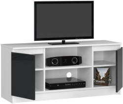 AKORD Modern TV Szekrény 120 Grafitszürke Akril Magasfényű (AKO-OP0LRTVBIAGRA002-OUT) - platinashop