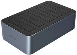 ORICO 6656C3-C 5 Rekeszes Dokkoló Állomás - Offline Klónozás Funkció - 2.5"/3.5" SATA HDD/SSD (6656C3-C)