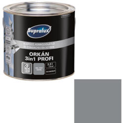 Supralux Orkán 3in1 Profi zománcfesték fémre, selyemfényű RAL 7037 szürke 2, 5 l (5615657)