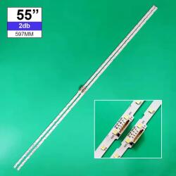  Edge háttérvilágítás Samsung 55coll 40LED 6V AOT_55_NU7300_NU7100 2db/csomag
